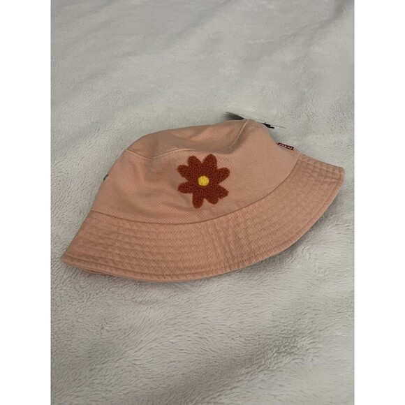 Levis Bucket Hat Orange Flower Cotton Summer Sz Med Women's NWT - Picture 4 of 7